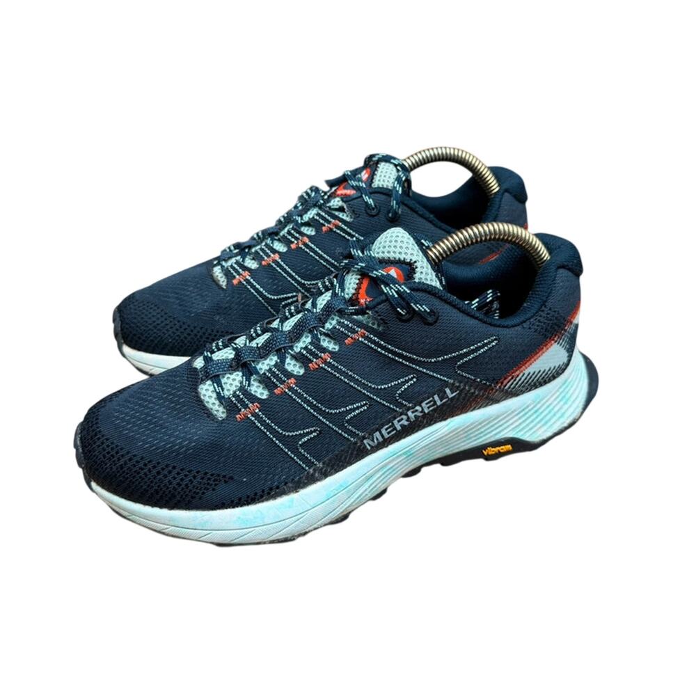 Merrell Shoes Womens size 9 Moab Flight Trail Running Sneakers Blue Hiking